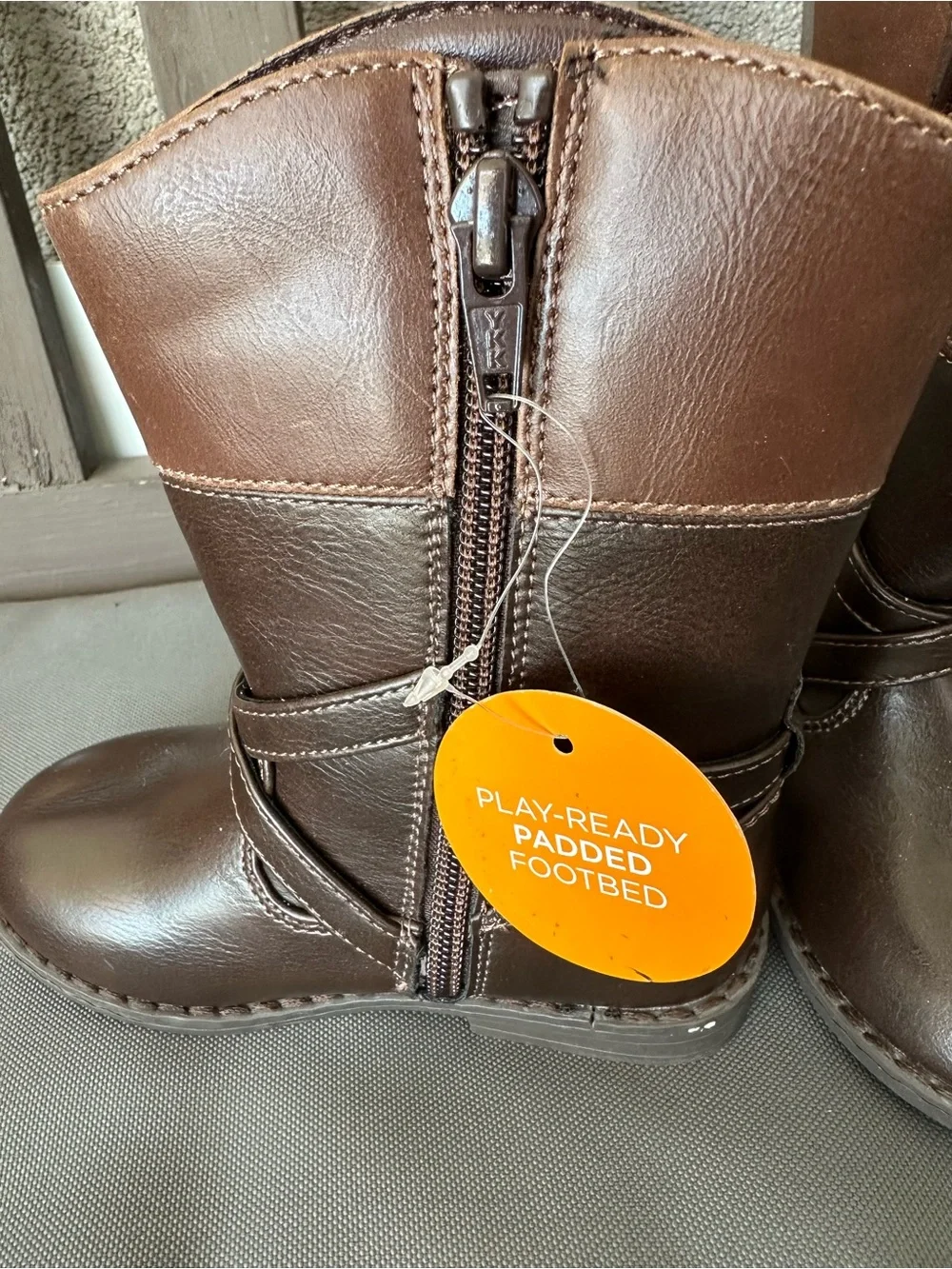 Gymboree Brown Kids Leather Mid-Calf Boots